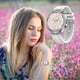 thumbnail image 2 of Reloj inteligente para mujer, pantalla de 1,27 pulgadas, Bluetooth, recordatorio de menstruación, Bluetooth, llamada, pago sin conexión, reloj, reloj, reloj, 2 of 5