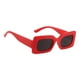 thumbnail image 5 of Gafas de sol Fernando rectangulares para mujer y hombre Rojo Negro Gris, 5 of 8