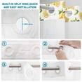 thumbnail image 2 of No Hook Shower Curtain with Built-in Rings - Country Summer Washable Waterproof Fabric Bathroom Curtains for Hotel,Rentals, 72 X 78 Inch Long , Welcome Lemon Print Yellow, 2 of 8