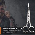thumbnail image 3 of GHSDFBB Mustache Scissors Beard Trimming Cutting Kit for Facial Eyebrows Eyelashes Nose Hairs Shears Set (4.5"), 3 of 7