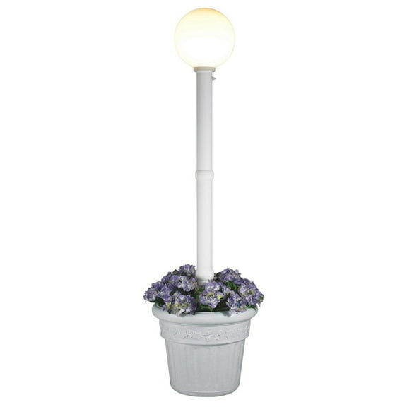 Patio Living Concepts Milano 68001 - White with White Globe Lantern Planter