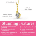 thumbnail image 2 of Cate & Chloe Isla 18k Yellow Gold Plated Pendant Necklace with Swarovski Crystal Gift for Women, 2 of 8
