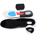 thumbnail image 1 of par de plantillas de masaje de panal de gel de silicona suave unisex (tamaño 41-46) almohadillas para calzado deportivo para correr plantilla soporte para arco, 1 of 5