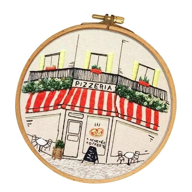 Handmade Embroidery Stitch Starter Needlepoint Crafts with Embroidery E004