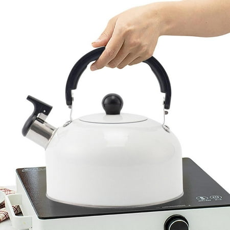 

Kafei Tea Kettle 3L Teapot Whistling Kettle Iron Tea Pot with Loud Whistle Water Kettle Stay Cool Handle Save Time for All Stovetops cool