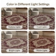 thumbnail image 7 of ODIKA 5'x7' Washable Area Rug Vintage Web Faded Classical Decorative Dense Intricate Carpect for Small Living Room, Bedroom, Easy Care, Non-Shedding, Pet Friendly, 7 of 7