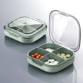 thumbnail image 1 of Pocket Pill Containers, Pill Case, Portable Pill Case, Pill Case for Purse, Cute Pill Organizer, Pill Container for Purse, Small Pill Organizer, Pill Box Small, Travel Pill Box(Green), 1 of 7