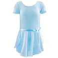 thumbnail image 1 of Dnzceghtig Leotardo de ballet para niñas pequeñas bailarina danza volantes manga larga tutú falda ballet gimnasia vestido, 1 of 5