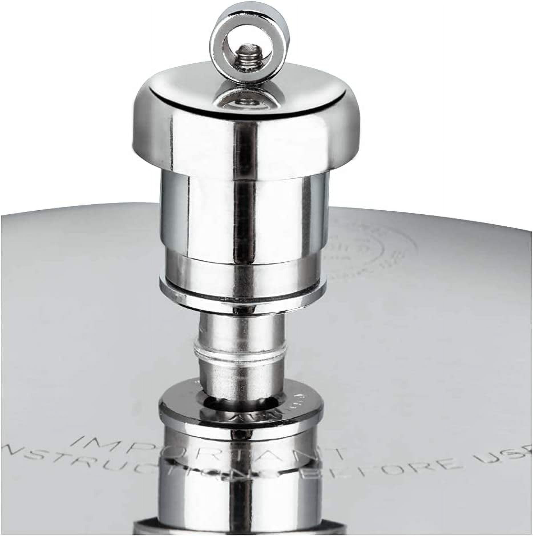 Vinod Pressure Cooker Stainless Steel – Outer Lid - 5 Liter – Induction Base Cooker – Indian Pressure Cooker – Sandwich Bottom – Best Used For Indian Cooking, Soups, and Rice Recipes, Quinoa