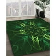 thumbnail image 2 of Ahgly Company Indoor Square Patterned Green Area Rugs, 6' Square, 2 of 6