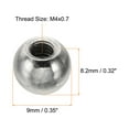 thumbnail image 2 of Uxcell M4x0.7 Ball Nuts Knob, 20 Pack Steel Drilling Ball Caps Blind Hole Handle Nut Decoration 9mmx8.2mm, 2 of 6