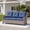 Blue, variant on Deersky Outdoor 3-Seat Sofa, Patio Wicker Couch with Deep Seating & Soft Cushions, All-Weather PE Rattan Patio Furniture for Porch, Backyard, Balcony, Garden & Poolside
