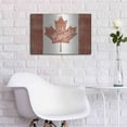 thumbnail image 5 of Luxe Metal Art 'Oh Canada Flag' by Sue Schlabach, Metal Wall Art, 24"x16", 5 of 8