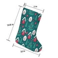 thumbnail image 5 of 3 Pcs Christmas Stockings,Dark Teal Christmas Village Pattern Stockings Christmas,14.8'' Xmas Stockings,Christmas Party Favors,Christmas Party Decorations,Christmas Stockings Personalized, 5 of 5