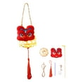 thumbnail image 4 of Artesanía de linterna de año Nuevo Chino, suministros portátiles para hacer linternas, decoración festiva, linterna de Festival de Primavera DIY León de color rojo, 4 of 8