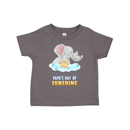 

Inktastic Papa s Ray Of Sunshine Cute Elephants Rainclouds and Sun Gift Toddler Boy or Toddler Girl T-Shirt