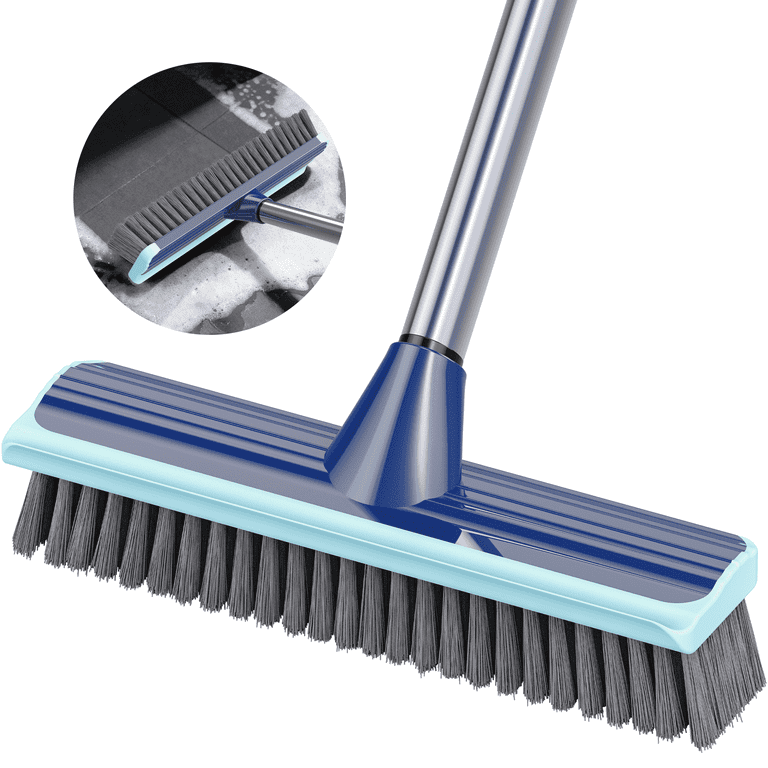 MYSPRI Floor Scrub Brush with Long Handle, 2-in-1 photo 1