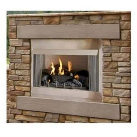 36 in. WMH Flush Face Premium Outdoor Stainless Steel Fireplace with Electronic Remote