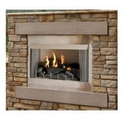 36 in. WMH Flush Face Premium Outdoor Stainless Steel Fireplace with Electronic Remote