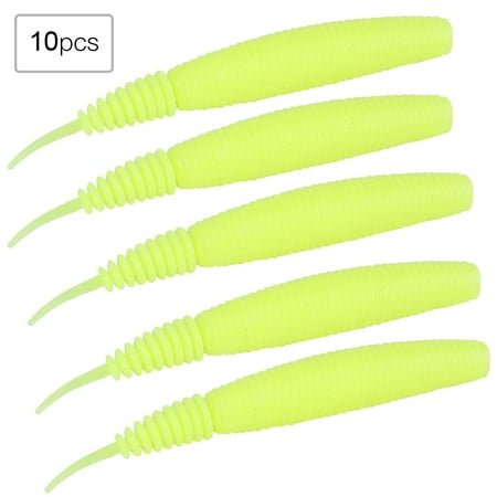 10pcs Artificial Insect Pupae Worm LifE like Soft Lure Outdoor Fishing Baits(Yellow) Powodzenia
