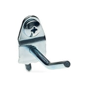 Triton Products® 1- inch Single Rod Steel Pegboard Hook, 30-Degree Bend, 10pk