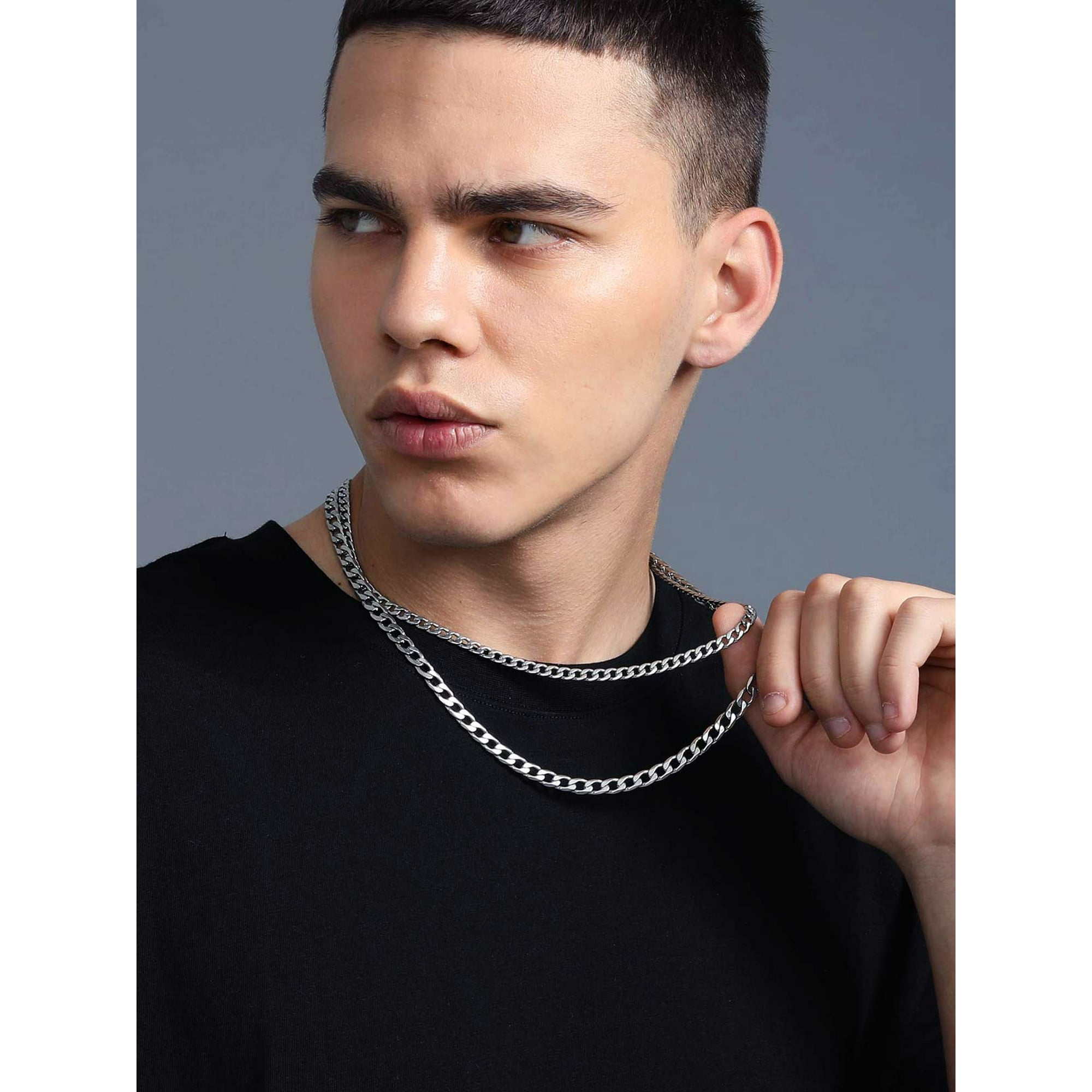 ChainsProMax 5mm Stainless Steel Curb Chain Necklace photo 3