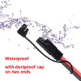thumbnail image 4 of Billion Rich 2 Pies/65 Cm Conector Sae Y Divisor 1 A 4 Cable De Extensión Compatible Con Conexión Y Transferencia Solar (12 Awg 1 A 4), 4 of 5