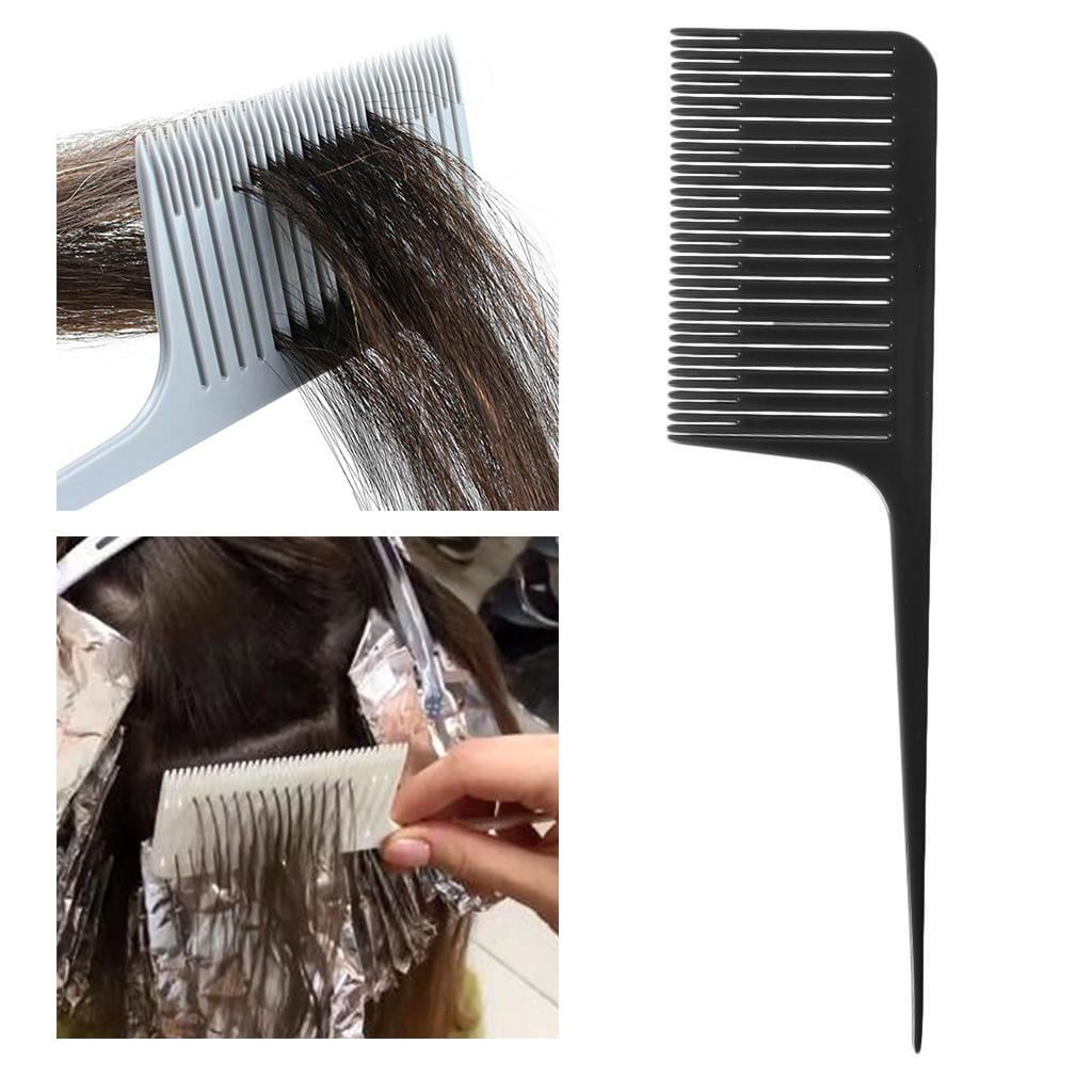 Professional -resistant Fabric Made of That Highlights The Foiling Hair  Comb - Black 