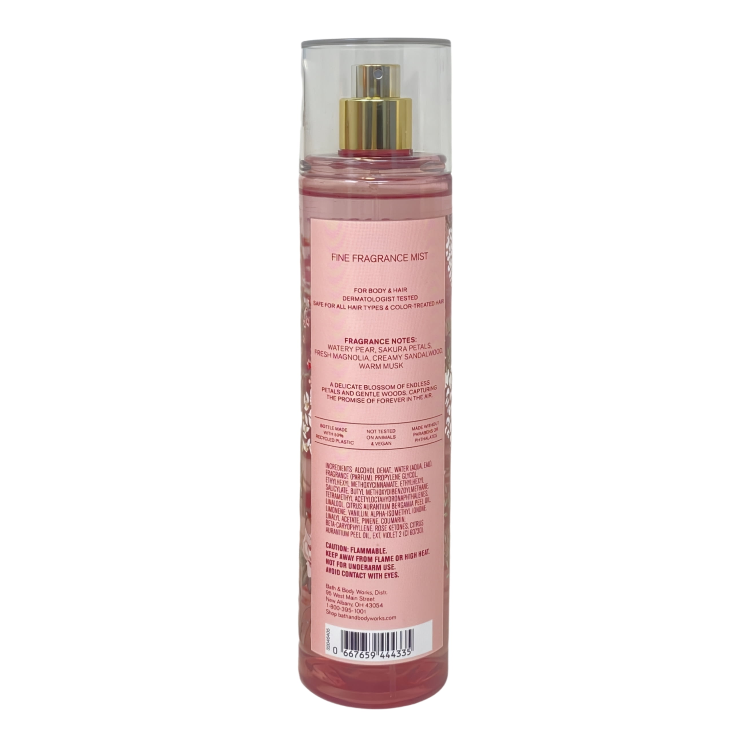 Bath & Body Works Forever Cherry Blossom Fine Fragrance Mist, Ultimate Hydration Body Cream and Body Wash with a Perfectly Peeled Bar Soap