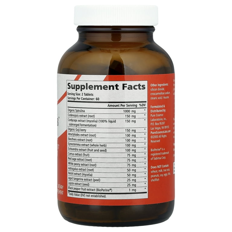 Pure Essence Labs EnergyPlus 120 Tabs - Herbal Minerals, Gluten