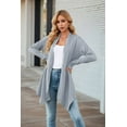 thumbnail image 3 of Cardigan for Women Dressy Casual Long Sleeve Open Front Cardigan Sweaters Gray Blue S, 3 of 4
