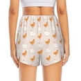 thumbnail image 4 of Uemuo Funny Chicken Pattern Women's Athletic Shorts High Waisted Running Shorts with Liner Pockets Gym Elastic Workout Shorts-X-Large, 4 of 9