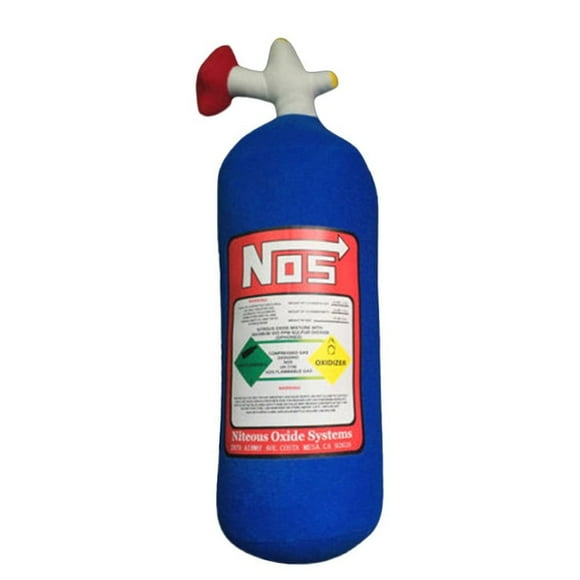 Zshan Nitrous Oxide Bottle Pillow Car Decor Backrest Cushion Creative Plush Pillow