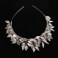 thumbnail image 3 of Bridal Leaf Tiara Crown Gold Leaf Headband Handmade Leaf Headpiece for Wedding Prom Party Festival Hair Jewelry, 3 of 9