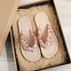 thumbnail image 5 of Alpargata de paja de imitación, sandalias para mujer, pantuflas de mujer con tacón plano y playa plana floral Wmkox8yii ytu8870, 5 of 6