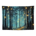 thumbnail image 5 of Patifu Fireflies Tapestry Wall Hanging Unique Style Graphic Art for Home Decor Living Room Bedroom Apartment Farmhouse Dorm 60x50inch, 5 of 6