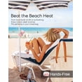 thumbnail image 2 of Portable Clip-On Mini Fan, Hands-Free, Turbo Personal Handheld Fans Rechargeable w/ 4 Wind & LED Display, Pocket Size Summer Cooling Essentials for Travel/Eye Lash/Beach/Concert, Gifts for Women, 2 of 5