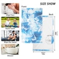 thumbnail image 2 of Blue Tie Dye Cotton Face Towel Soft Hand Towel Absorbent Bathroom Towel for Kitchen Hotel, 2 of 7