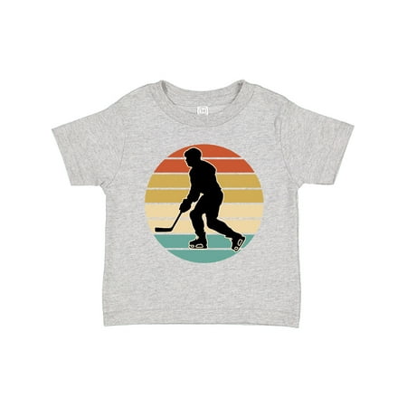 

Inktastic Hockey Player Retro Sunset Gift Toddler Boy or Toddler Girl T-Shirt