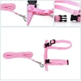 thumbnail image 2 of Azul + Rosa - Juego de 2 arneses para conejos, arnés para gatitos, arnés tipo chaleco ajustable para gatos, correa para perros pequeños, arnés de seguridad para cachorros y otras mascotas pequeñas., 2 of 5