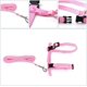 thumbnail image 2 of Azul + Rosa - Juego de 2 arneses para conejos, arnés para gatitos, arnés tipo chaleco ajustable para gatos, correa para perros pequeños, arnés de seguridad para cachorros y otras mascotas pequeñas., 2 of 5
