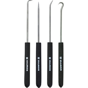 Long 6-7/8" 4 Piece Hook and Pick Set CHP4