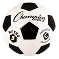 thumbnail image 1 of Ballon de Soccer Rétro, Noir & Blanc - Taille 3, 1 of 1