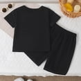 thumbnail image 4 of Boys Girls Outfits Set 2 Piece Loungewear Set, Boys Short Sleeve T-Shirt and Pants Set for Toddlers Girls Fall Clothes Home Clothes Pajamas 12-24 Months 2T 3T 4T 5T 6T 7T Children 3-4 Years, 4 of 4