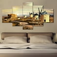 thumbnail image 3 of TISHIRON 5PCS Framed Canvas Wall Art Set,60"x32" Dutch Windmills at Dusk Canvas Art Decor, 3 of 7