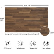 VEELIKE 15.7x118 Butcher Block Contact Paper for Countertops Waterproof Self Adhesive Wood Wallpaper Peel and Stick Wood Grain Contact Paper Removable Wallpaper for Kitchen Cabinets Table Walls