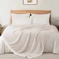 thumbnail image 6 of Whale Flotilla Knit Throw Blanket for Couch, Sofa, Bed, Soft Fluffy and Cozy, 50"x60", Camel, 6 of 10