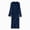 R217-Navy, variant on Mens Hooded Bathrobe Pure Cotton Terry Cloth Long Robe for Men Super Absorbent Quick Drying Spa Robe(Light Blue,One Size)