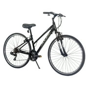 XDS Cross 200 21sp, Womens 700C Hybrid City Commuter Bike, Color: Shiny Black, Frame Size: 17