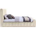 thumbnail image 4 of Meridian Furniture Amara Cream Velvet King Bed, 4 of 10